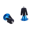 One Pair Bike Bicycle Aluminum Handlebar Grips Handle Bar Cap blue Newly
