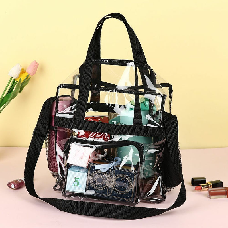 Waterproof Transparent Tote Bag Clear Bag Stadium Approved Adjustable Strap