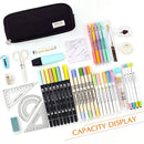 Large Capacity Pencil Case-Oxford Cloth School Student Stationery Organizer