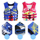 Children Buoy Life Vest Swimming Boating Fishing Waistcoat Jackets (Blue L)