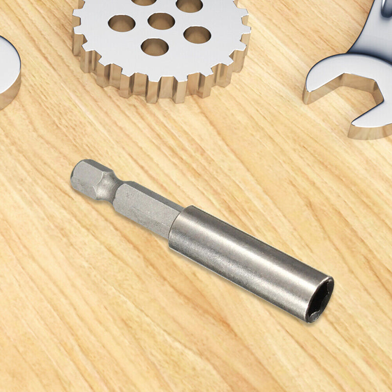 1/4 Hex Shank Long Handle Screwdriver Tip Magnetic Connecting Rod (60mm)
