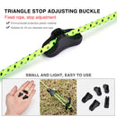 10/20pcs Outdoor Camping Tent Rope Fastener Adjuster Non-Slip Hiking Rope Buc