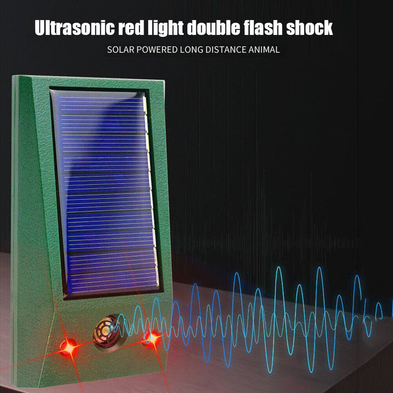 Vibration Ultrasonic Repeller Alarm Light Scare animal Repeller Waterproof Tool