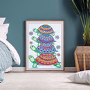Partial Special Diamond Painting DIY Kit 4 Green Turtles Rhinestone Picture