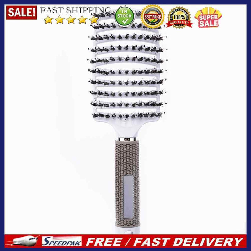 Hair Scalp Massage Comb Anti-Static Straight Curly Hair Styling Brush(White