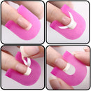 26pcs Tips Finger Manicure Case Stencil Tool Shield Nail Polish Mold Protector