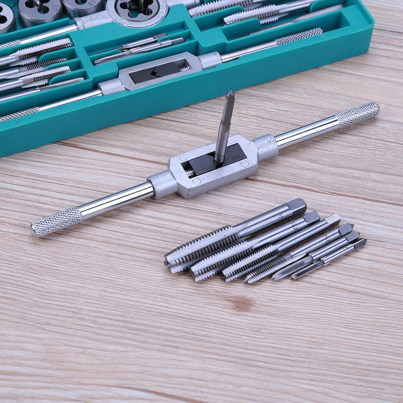 8pcs Metal Screw Taps Thread Metric Machine Wrench Holder Hand Hinge Set Newly