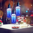 E27 99LED Flame Effect Light Bulb Flickering Fire Decorative Lamp (Blue) Newly