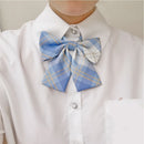 Checkered Lovely School Uniform Bow Tie JK Japanese Sailor Style Collar Bow