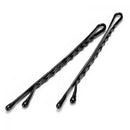 60Pcs Black Waved Grip Fashion Women Hair Barrette Clip Bobby Pin Hairpin