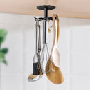 Self Adhesive 6 Hooks 360 Degrees Rotating Kitchenware Cabinet Storage Hooks