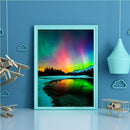 5D DIY Full Drill Diamond Painting Aurora Scenery Embroidery Work (04) Newly