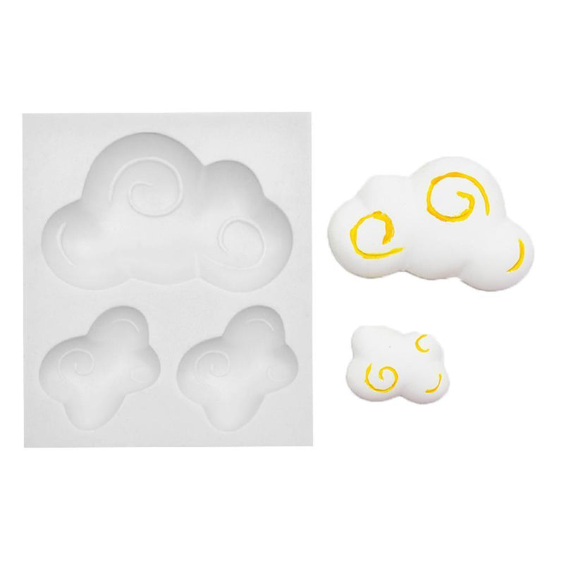 DIY Cloud Silicone Mold Clay Chocolate Candy Fondant Cake Bake Decor Mould Newly