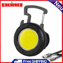 Multifunction COB LED Mini Flashlight Keychain Camping Bottle Opener Tent Light