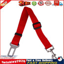 Adjustable Dogs Car Seat Belt Harness Pets Safe Seat Traction Rope (Red) Newly