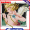 Embroidery Threads Set 14CT Stamp Print Canvas Cross Stitch Picture Needlework