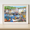 Street Houses Canvas Paint By Numbers Oil Hand Painted Drawing Kit Home Decor