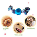 Puppy Bite Heavy Duty Cotton Rope Double Knot Ball Pet Dog Interactive Play Ball