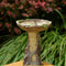 Bird Bath & Feeder Traditional Pedestal Free Standing Outdoor Table Garden S7M9
