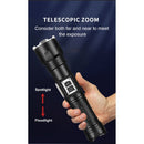 Bank Strong Light Focus Light Flashlight Torch Powerful Flashlight High Powe