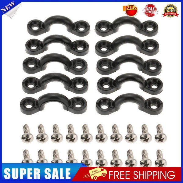 10x C Type Deck Rope Buckles Kayak Humpback Handle Buckle Ties Rigging Kit