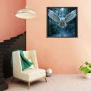 5D DIY Diamond Painting Kits Full Round Drill White Owl Mosaic Picture Wall