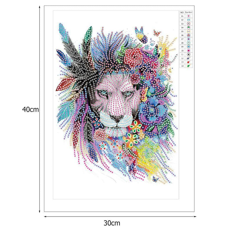 5D DIY Special Shaped Diamond Painting Animals Cross Stitch Kits (EF646)