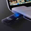 TF Card Reader 2 in 1 USB 3.0 Memory Drive Free Cardreader Adapter (Black) Newly
