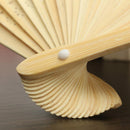 Blank White DIY Paper Bamboo Folding Fan for Hand Practice Calligraphy Draw