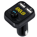 Bluetooth-compatible Handsfree Car Kit FM Transmitter LCD MP3 Player USB Charger