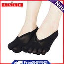 1 Pair Women Five Toe Socks, Invisible Sweat Absorbing Deodorizing Short Socks