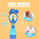 Handheld Spray Fan Comfortable Cool Mist Dinosaur Fan for Kids (Blue)