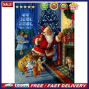 Santa Claus 5D DIY Round Diamond Painting Embroidery Kits Cross Stitch Gift