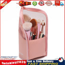 Zipper Waterproof Cosmetics Storage Bag Makeup Brush Holder Pouch (Pink) Newly
