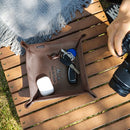 Portable Desktop Storage Box Square Multi-function Foldable Plate for Outdoor