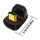 8K@60Hz 100W Fast Charging USB C to Type C 40Gbps Adapter U-Shape USB 4.0