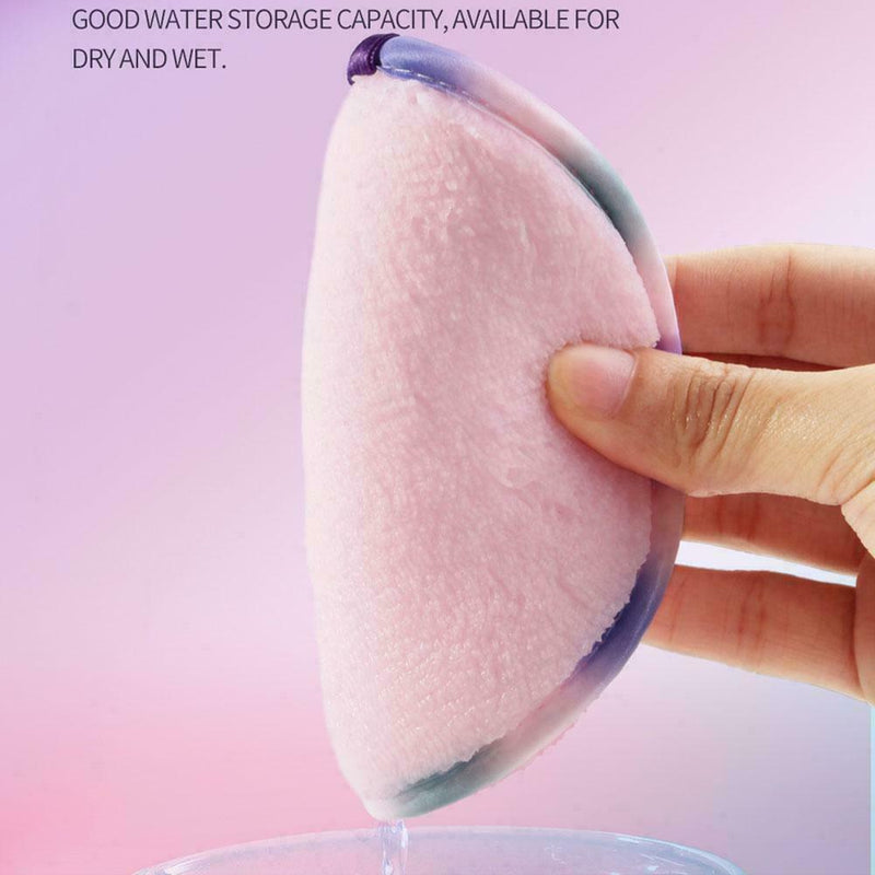 3Pcs Makeup Remover Pads Microfiber Reusable Face Towels Cotton Cloth Wipes S2D3