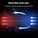 Solid State Hard Drive NVME Heat Sink Hard Disk Aluminum Radiator (Black) Newly