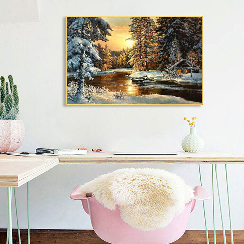40x50cm Oil Paint By Numbers Landscape Frameless Picture DIY Decor (ZC3110)