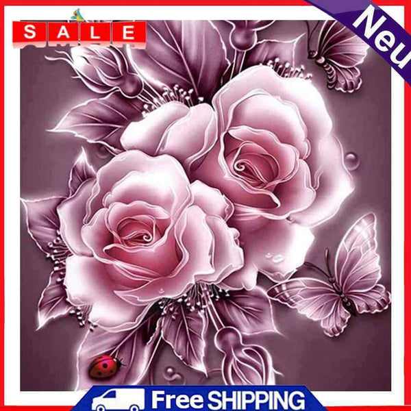 Flower Frameless Picture Oil Paint By Numbers Hand Painted Picture for Home