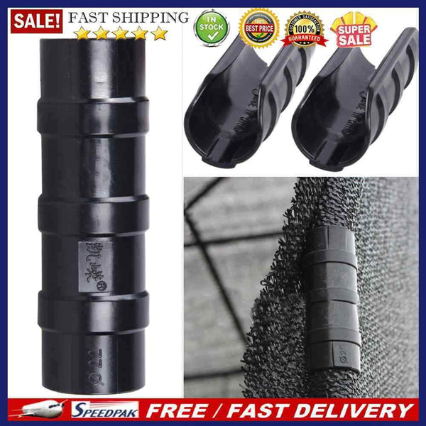 10 Pcs Greenhouse Frame Pipe Tube and Film Clip Clamp Connector Kit 22mm
