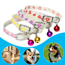Glowing Pet Collar Bells Anti Lost Neck Ring Random Color (Hollow Hearts) Newly