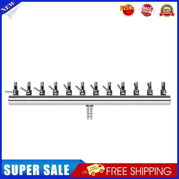 Air Oxygen Pump Aquarium Fish Tank Stainless Steel Splitter Hose (12 Ways)