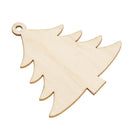 10pcs Wood Christmas Tree Hanging Pendant Xmas Party Ornament Decor (Tree)