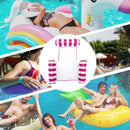 Swimming Pool Float Hammock Multi-Purpose Inflatable Lounge Bed (Rose Red) Newly
