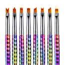 Pen Nail Painting Brush Set UV Gel Acrylic Nail Art Brush Flower Drawing Pen