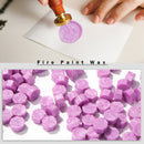 Fire Paint Sealing Wax Tablet Lacquer Seal Envelope Decor (Pink Purple) Newly