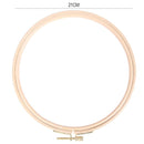 DIY Wooden Cross Stitch Frame Needlework Hoop Ring Embroidery Tool(21cm)