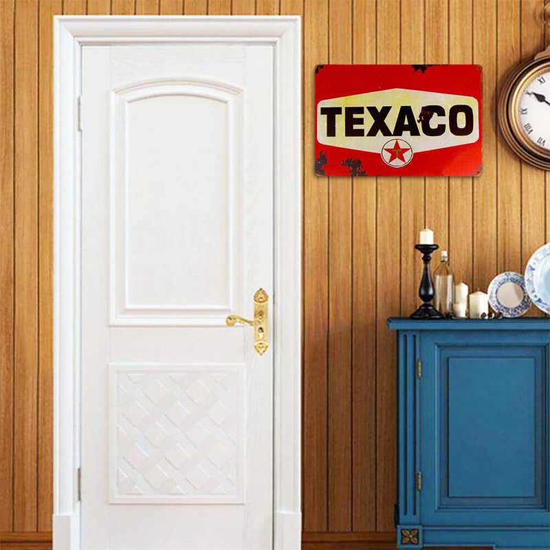 TEXACO Metal Plate Tin Sign Plate for Bar Pub Club Cafe Garage Poster Retro Art