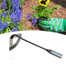 1x All steel Hardened Hollow Hoe Handheld Weeding Rake Vegetables Planting J6T2